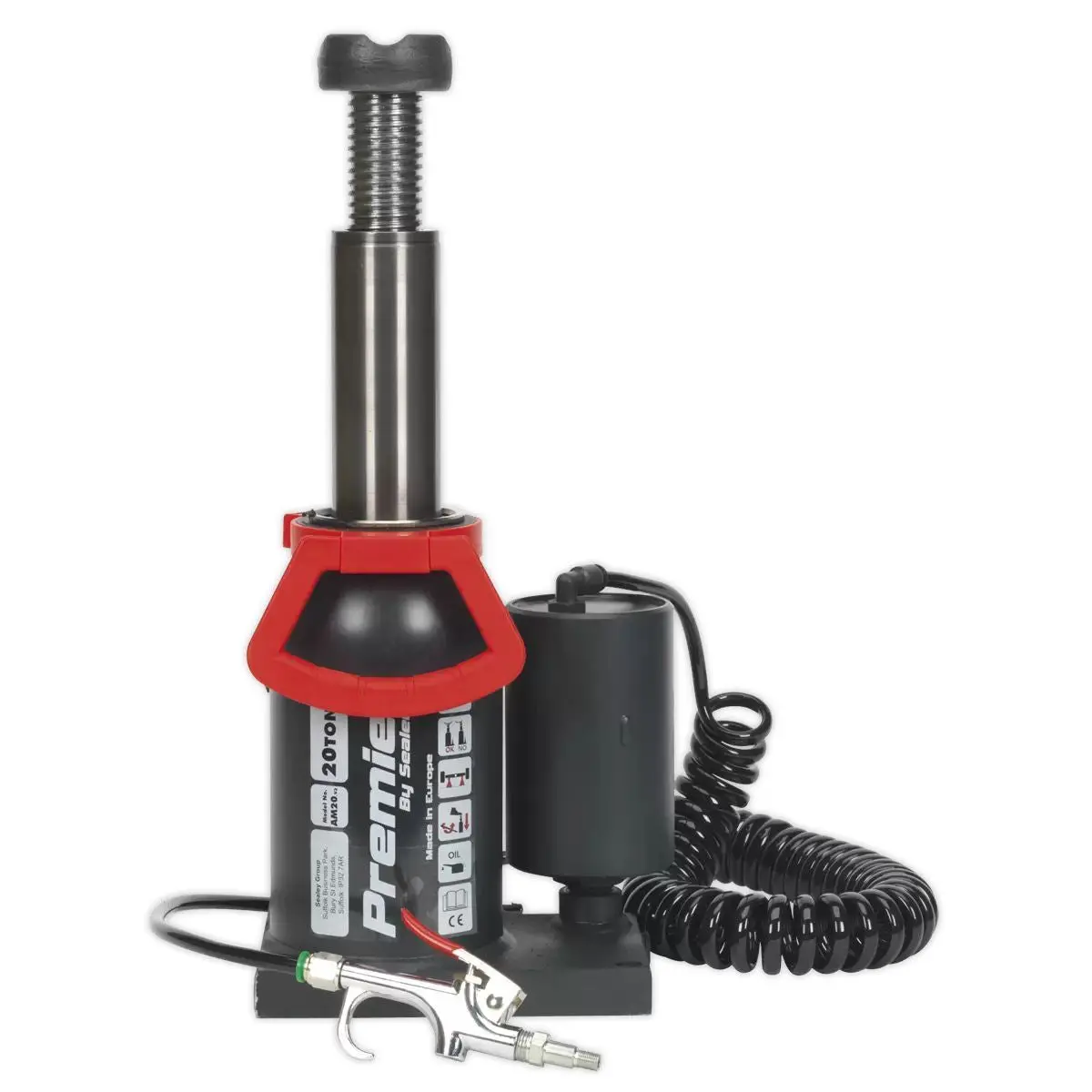 Sealey Am20 20Tonne Manual/Air Hydraulic Bottle Jack 2