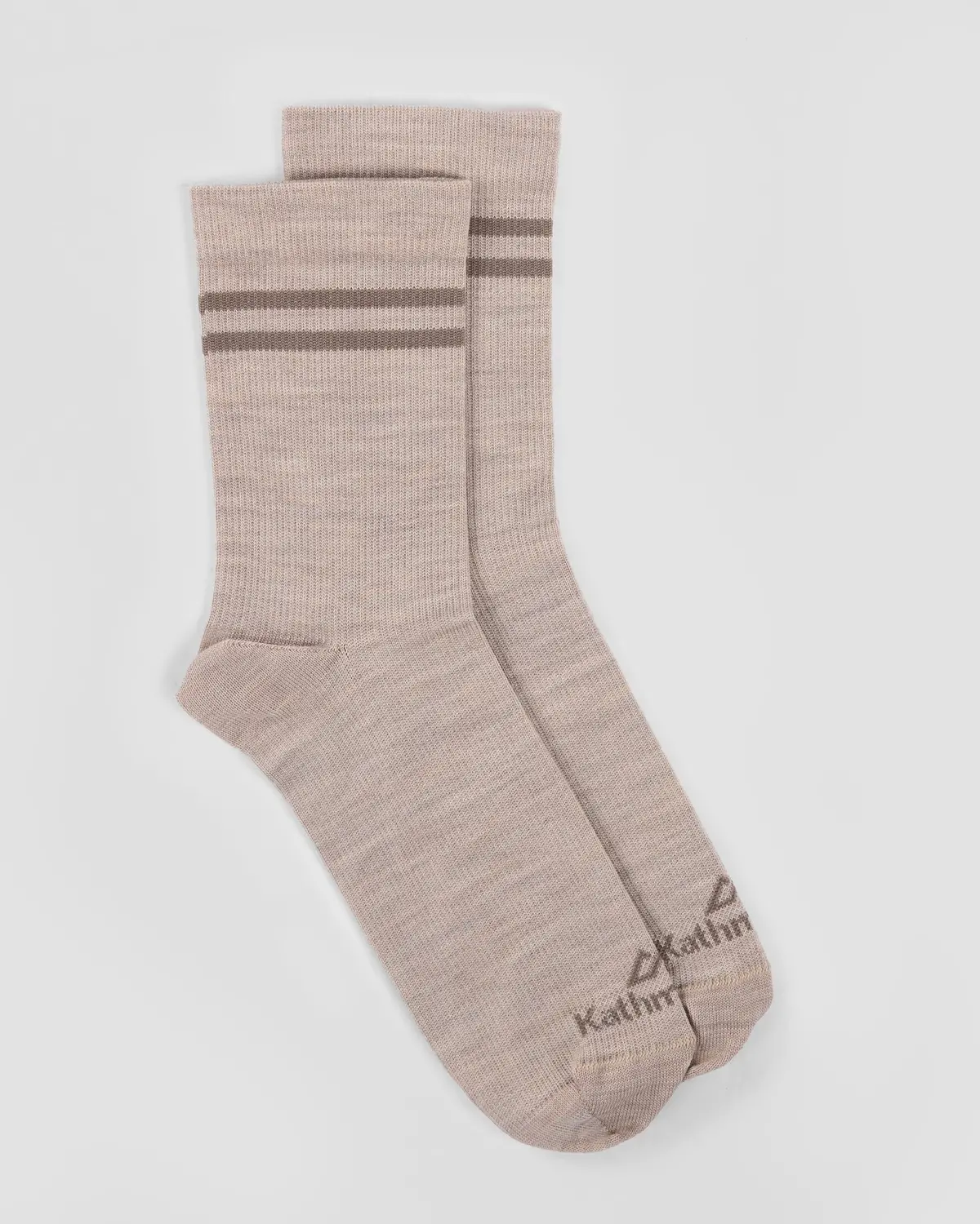 Merinolink Federate Socks - Oatmeal/Kalamata 1