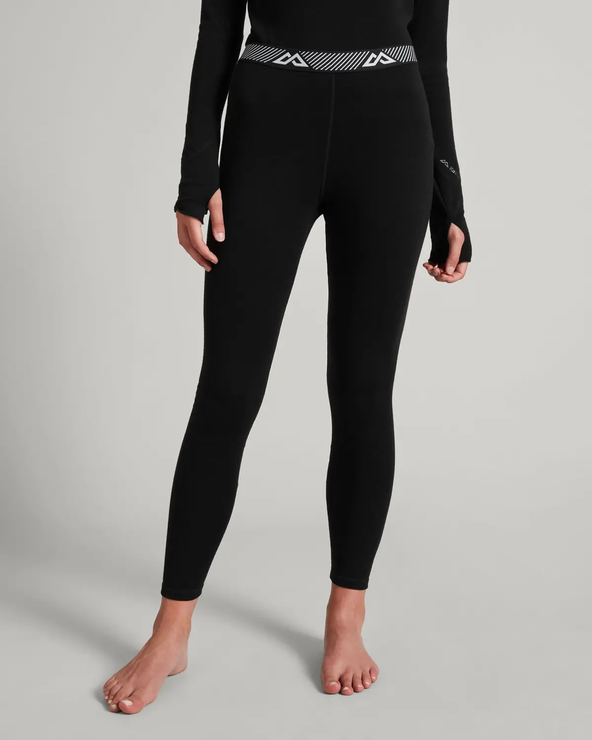 Women's Kmdmerino Baselayer Leggings - Black 1