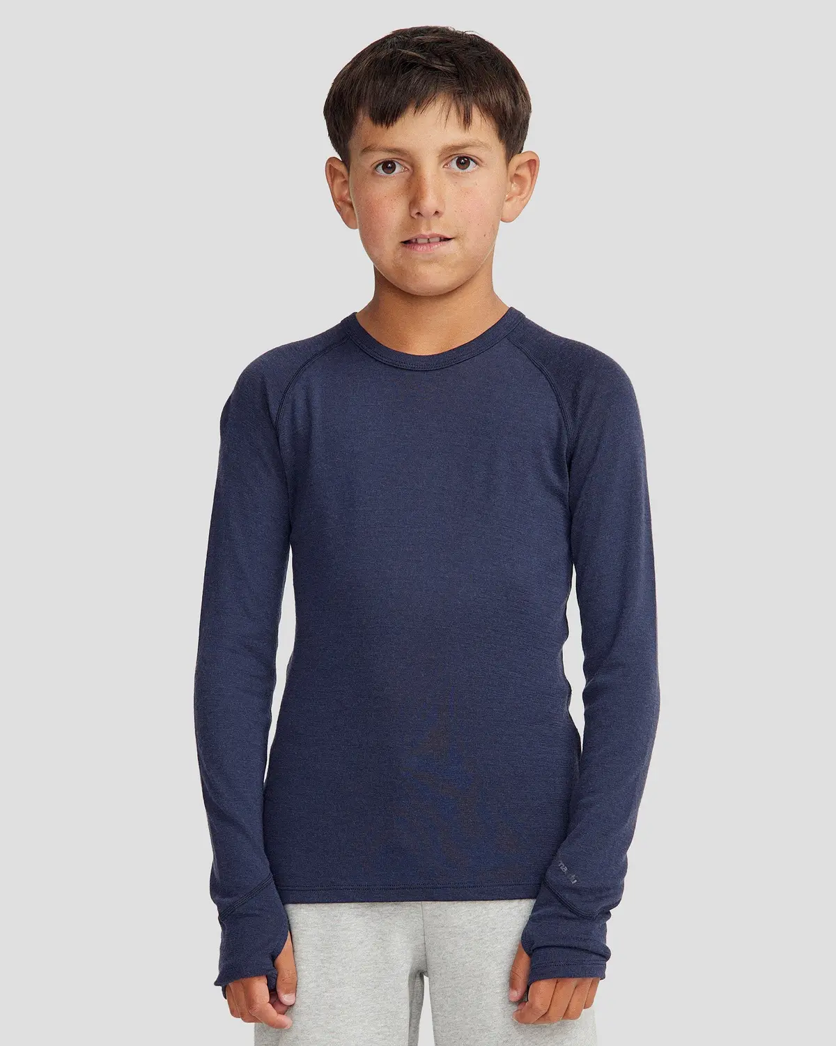 Kids' Kmdmerino Baselayer Long Sleeve Top - Pure Navy 1