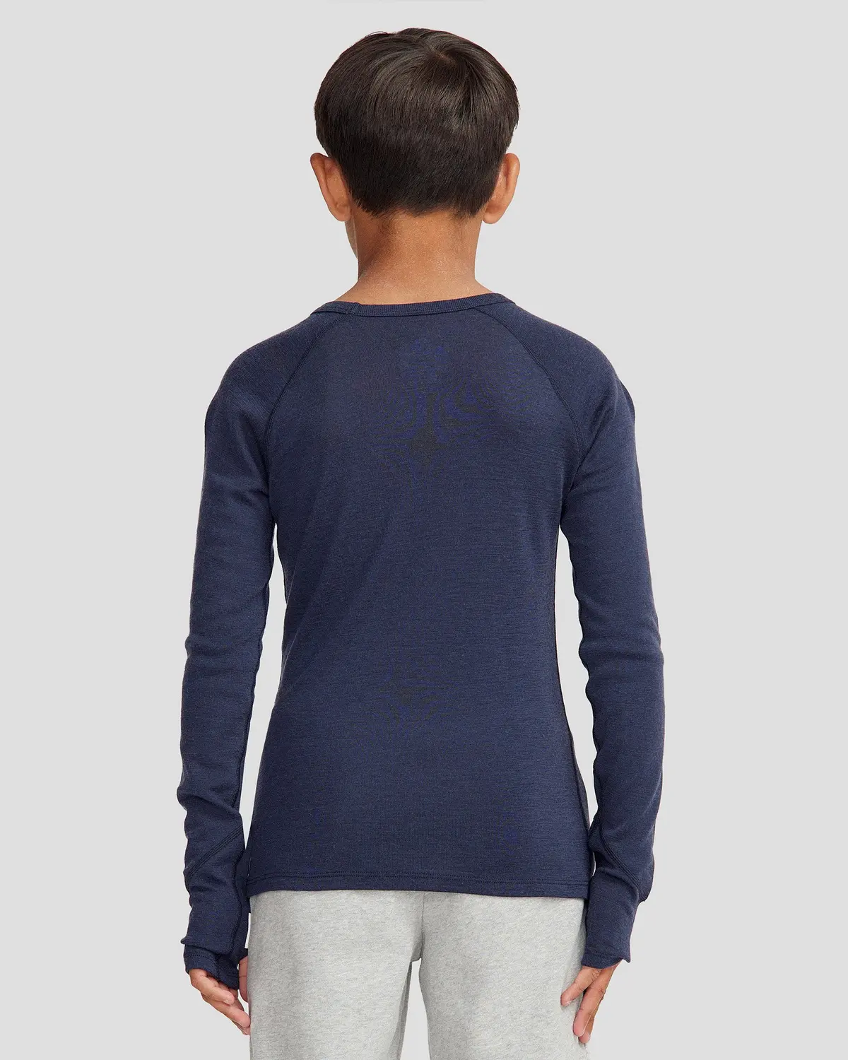 Kids' Kmdmerino Baselayer Long Sleeve Top - Pure Navy 3
