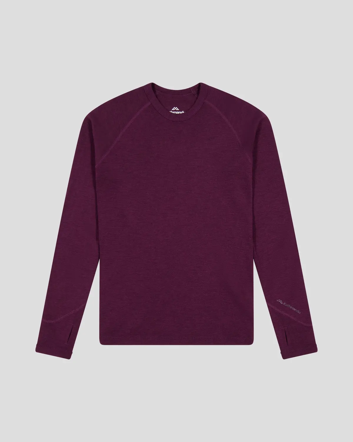Kids' Kmdmerino Baselayer Long Sleeve Top - Mulberry 1