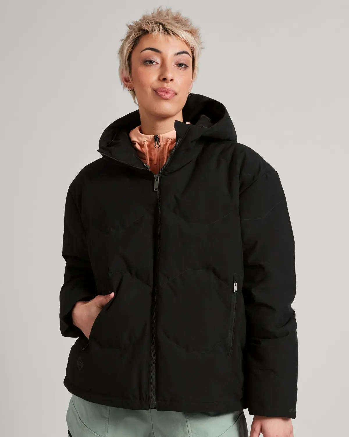 Women's Frisco X Hooded Down Jacket - Black 1