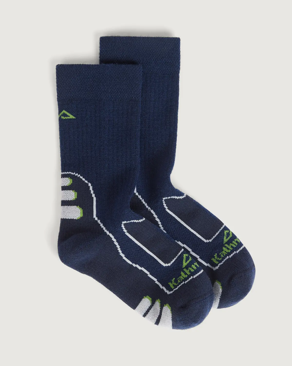 Kids' Nuyarn Ergonomic Hiking Socks - Midnight Navy 1