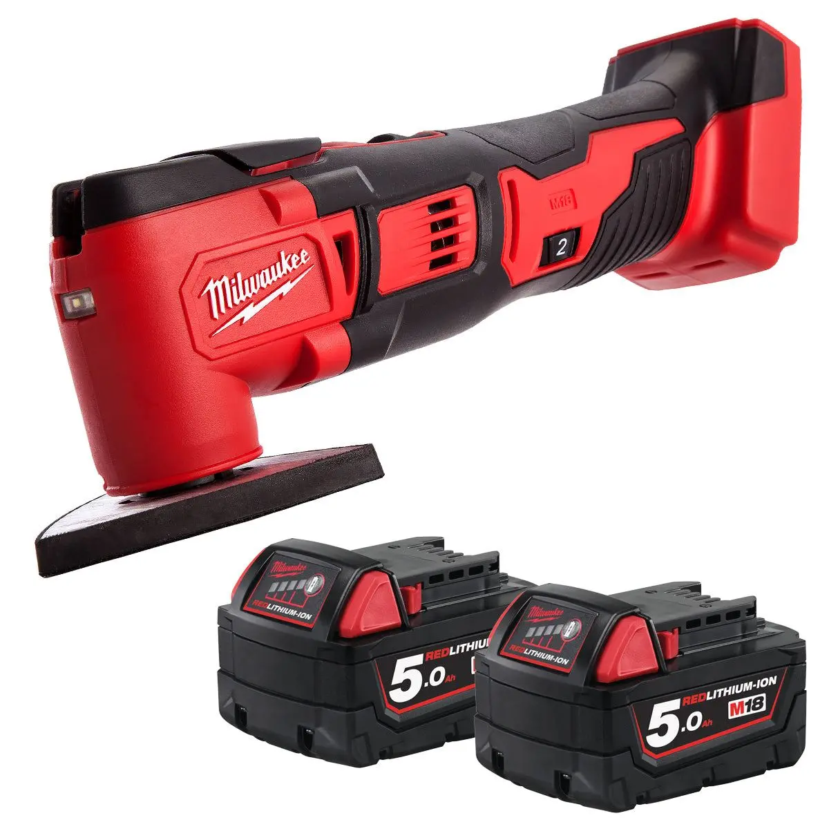 Milwaukee M18bmt-0 18V Compact Multi Tool With 2 X 5.0Ah Batteries 1