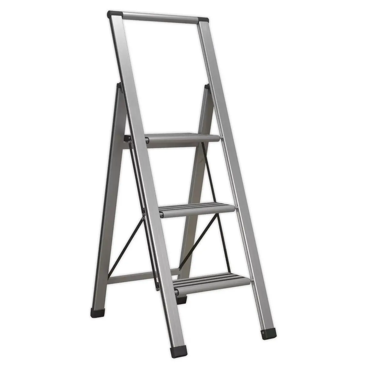 Sealey Apsl3 Aluminium Professional Folding Step Ladder 3-Step 1