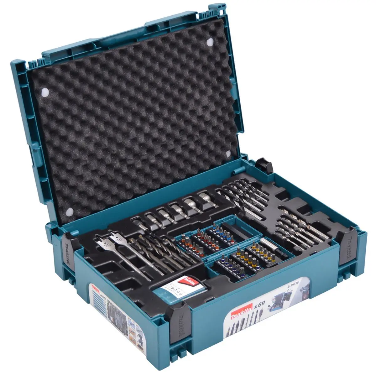 Makita B-49638 Makpac Drill And Bit Set Of 69 Pieces 1