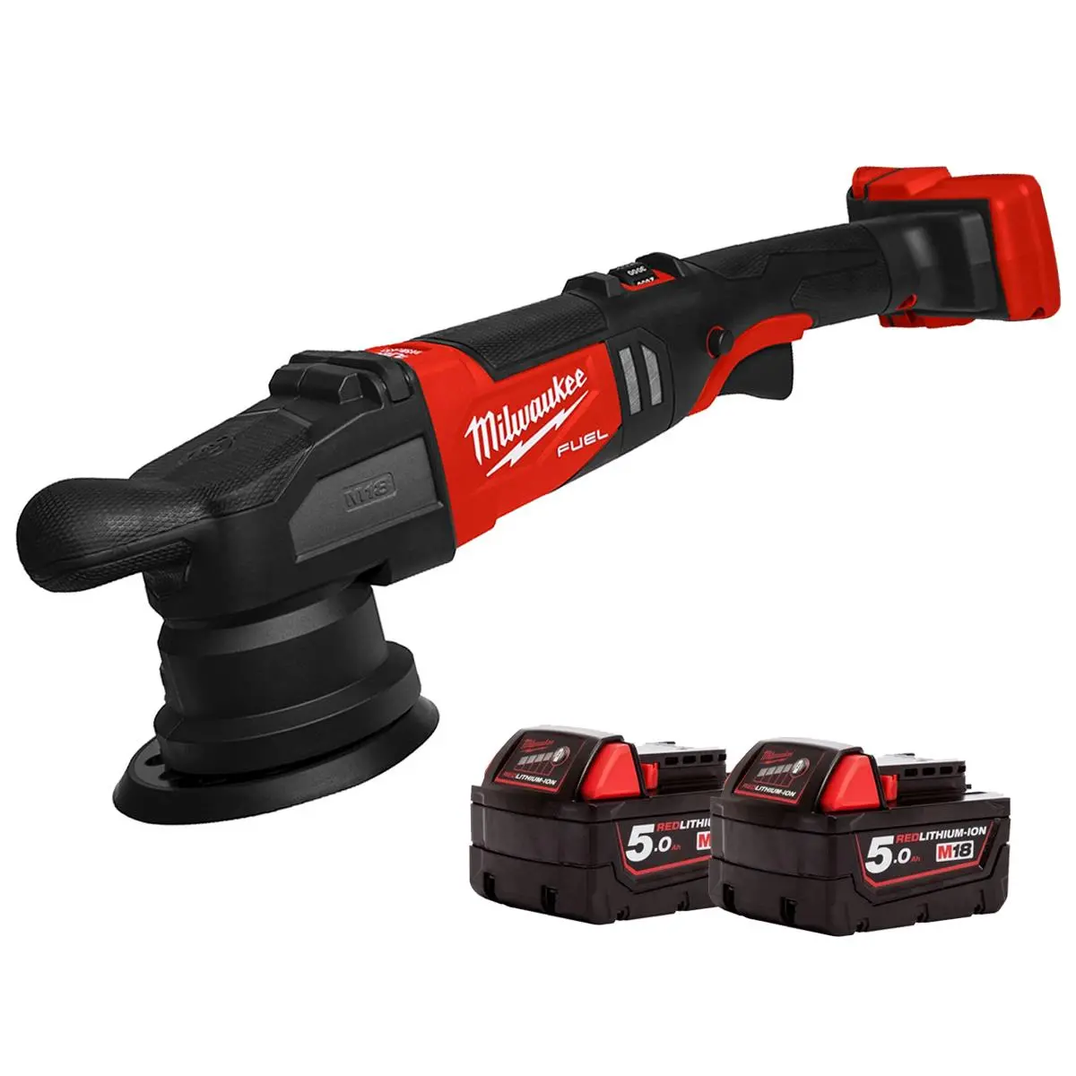 Milwaukee M18frop15-0 18V 125Mm Random Orbital Polisher With 2 X 5.0Ah Battery 1