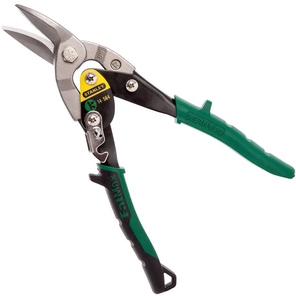 Stanley 2-14-564 Green Aviation Snip Right Cut 250Mm/10" Sta214564 1