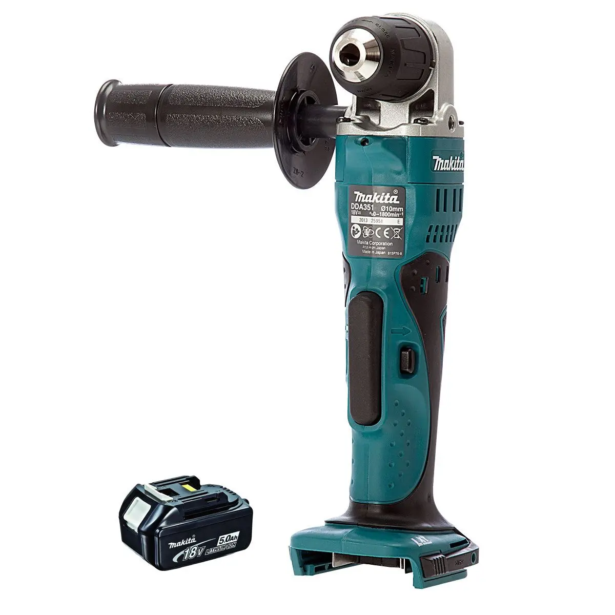 Makita Dda351z 18V Lxt Angle Drill Driver With 1 X 5.0Ah Battery 1