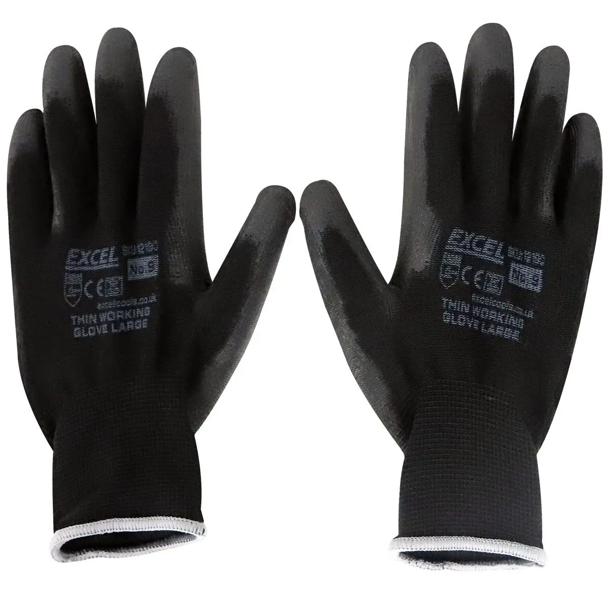 Excel Durable Grip Working Gloves Black Size Xl 1