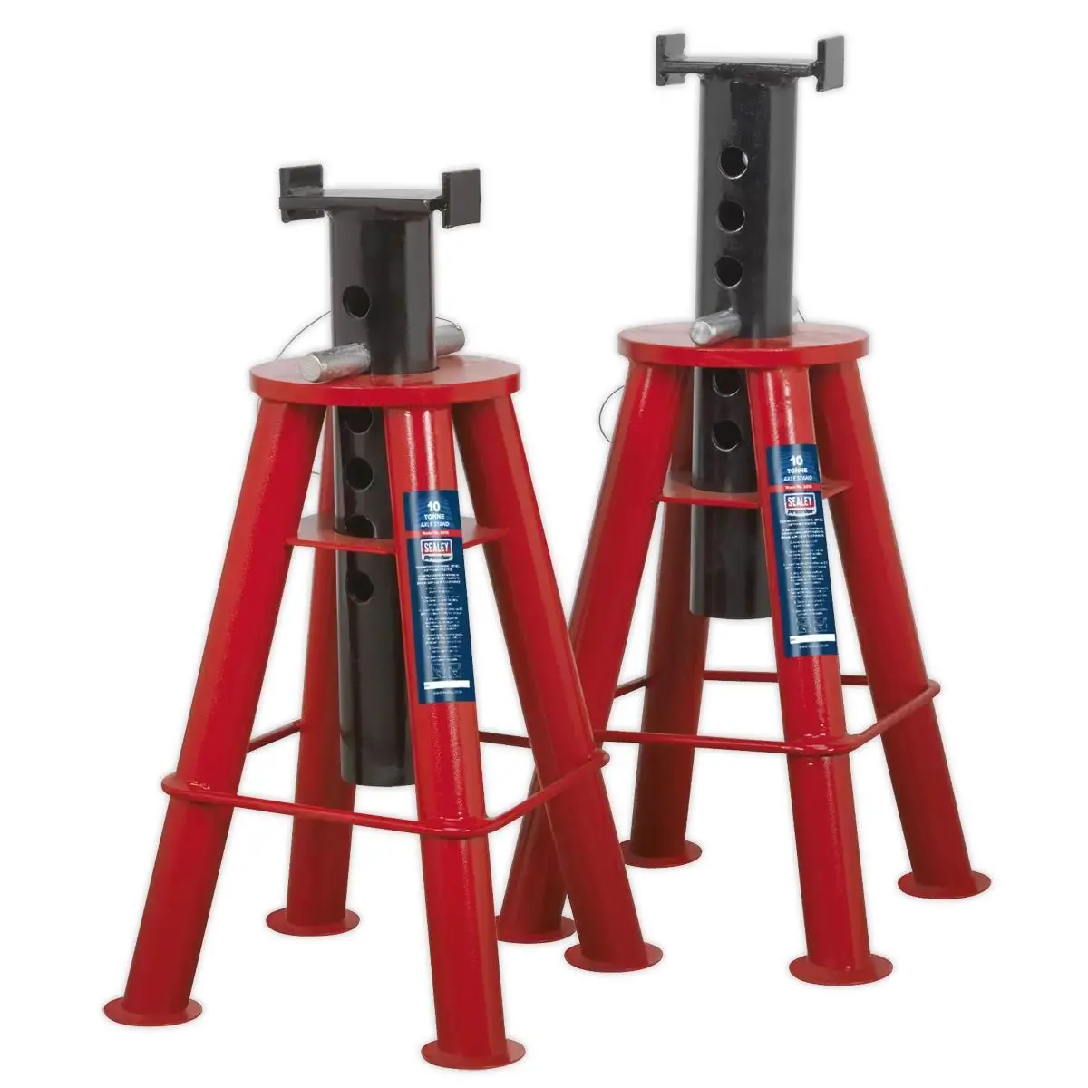 Sealey As10 Axle Stands (Pair) 10 Tonne Capacity Per Stand 1