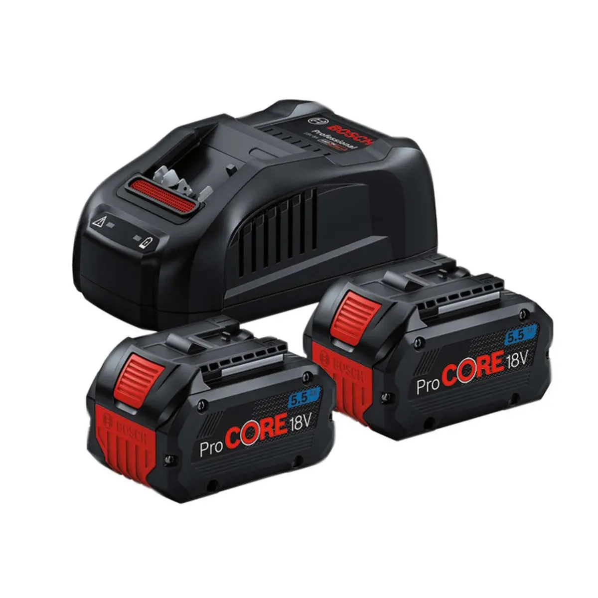 Bosch Procore18v 5.5Ah Batteries & Charger Starter Kit Powerful Solution 0600A0214d 1