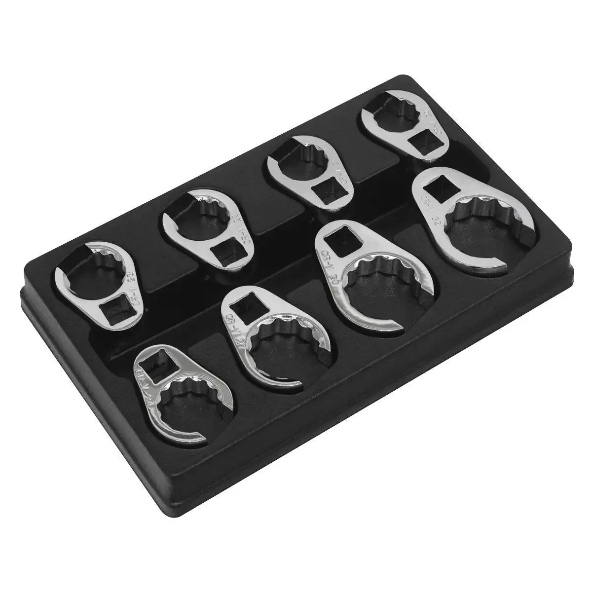 Sealey Ak5981 Premier Crow's Foot Spanner Set 1/2"Sq Drive 8Pc 1