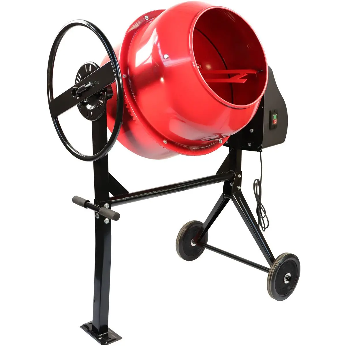 Excel 140L Portable Cement Concrete Mixer 230V/550W With Wheels 1
