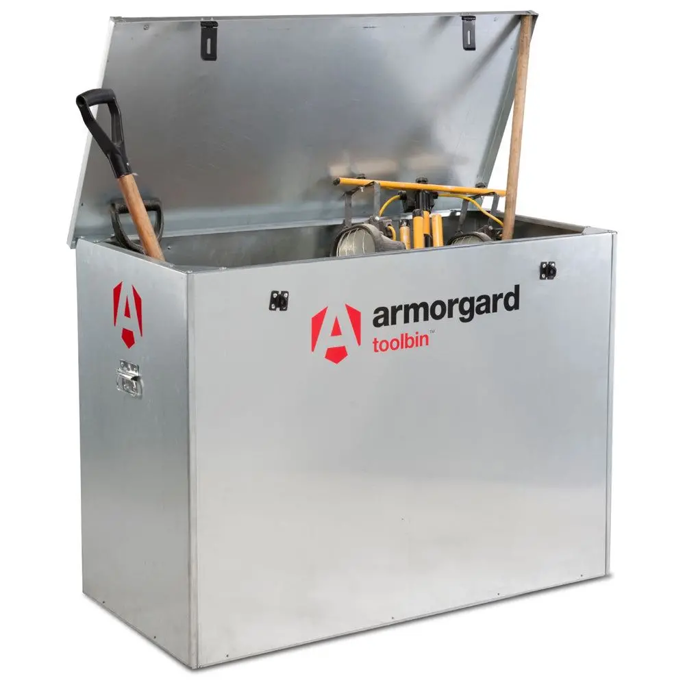 Armorgard Gb3 Toolbin Galvanised Storage Box 1190 X 585 X 850Mm 1