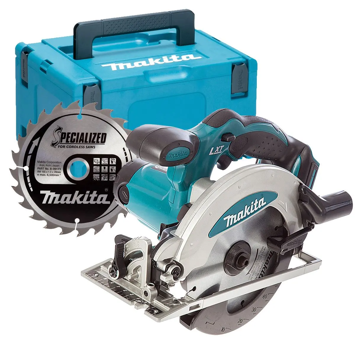 Makita Dss610z 18V 165Mm Circular Saw With Type-3 Makpac Case & 24T Saw Blade 1