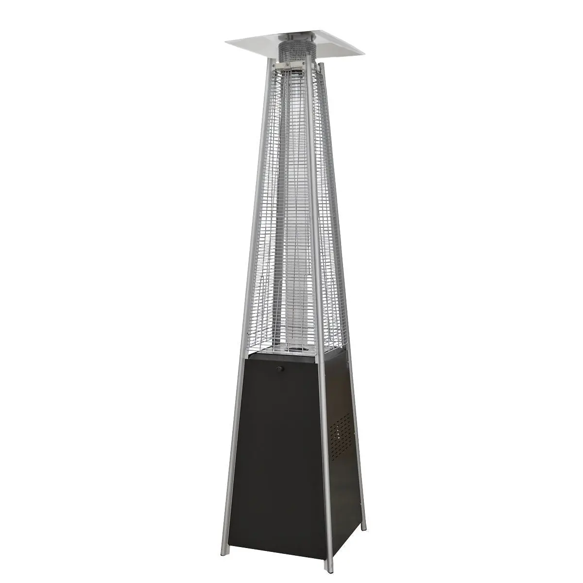 Sealey Dg98 Dellonda Black/Stainless Steel Pyramid Gas Outdoor Patio Heater 13Kw 1