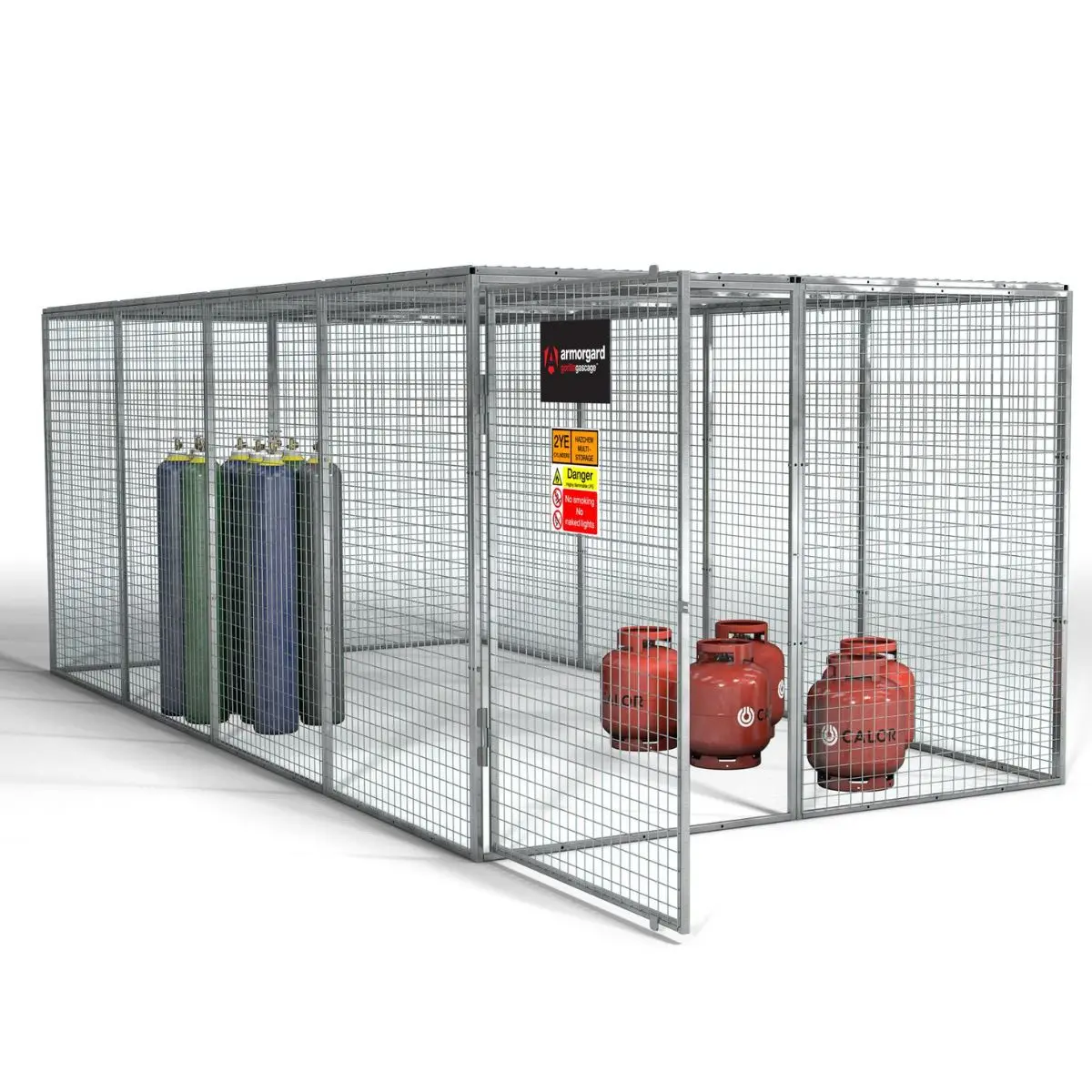 Armorgard Ggc14 Gorilla Gas Cage 2412Mm X 4866Mm X 1831Mm Secure Storage Solution For Gas Cylinders 2