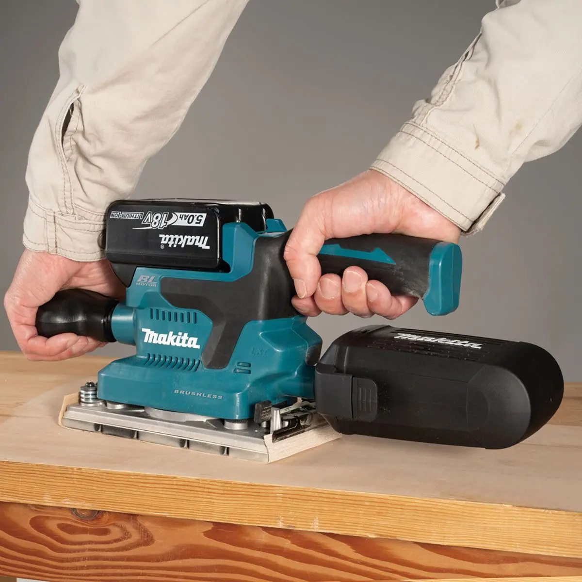 Makita Dbo382z 18V Lxt 93 X 185Mm Brushless Finishing Sander Body Only 2