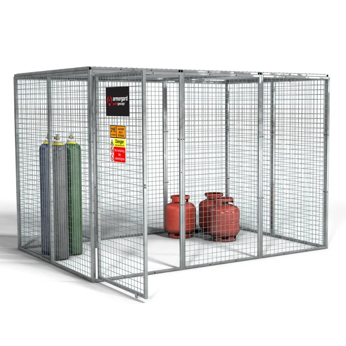 Armorgard Ggc11 Gorilla Gas Cage 2712Mm X 1866Mm X 1831Mm Heavy-Duty Secure Storage For Gas Cylinders 2