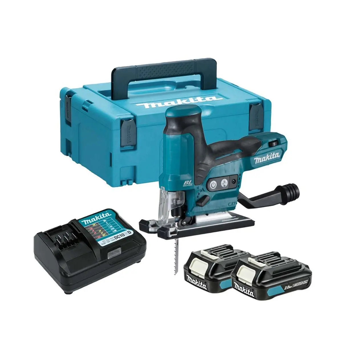Makita Jv102dsaj 12V Max Cxt Jigsaw With 2 X 2.0Ah Batteries, Charger & Case 1