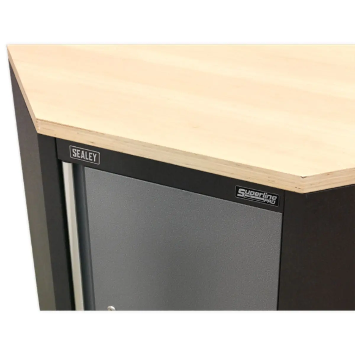 Sealey Apms60pw 865Mm Pressed Wood Worktop For Modular Corner Cabinet 2