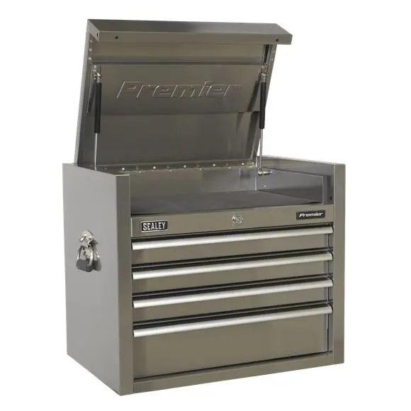 Sealey Ptb66004ss 4 Drawer Stainless Steel Heavy-Duty Topchest 675Mm 1