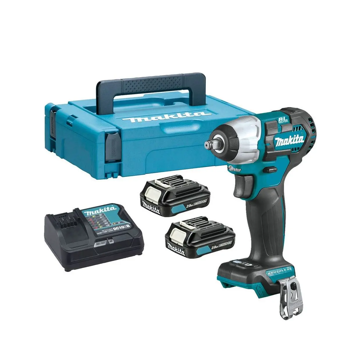 Makita Tw161dsaj 12V Max Cxt Impact Wrench With 2 X 2.0Ah Batteries, Charger & Case 1