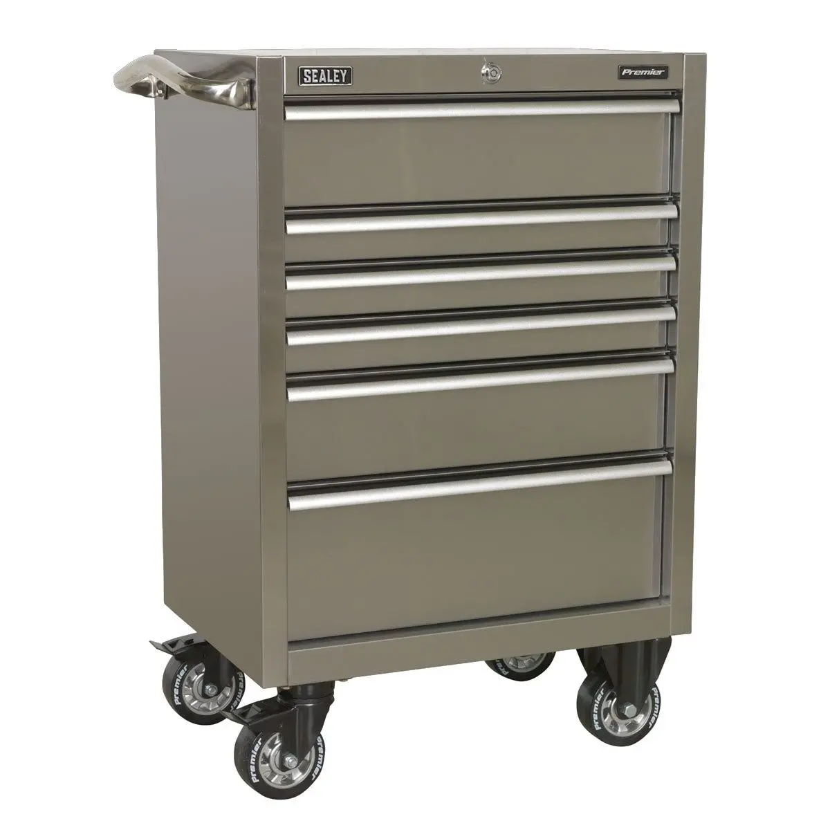 Sealey Ptb67506ss 6 Drawer Stainless Steel Heavy-Duty 675Mm Rollcab 1