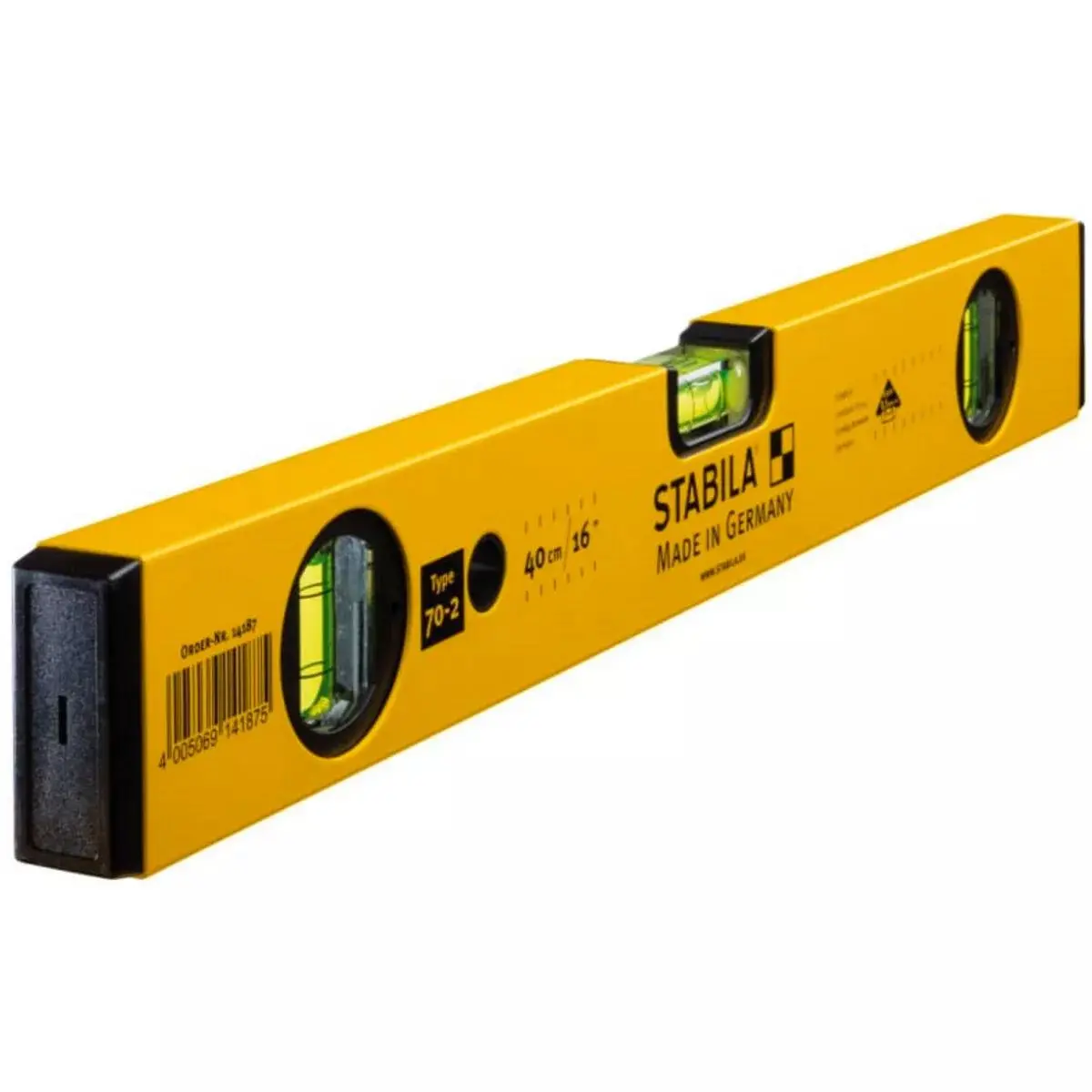 Stabila Stb70216 400Mm/16" Double Plumb Spirit Level 3 Vial - 14187 1
