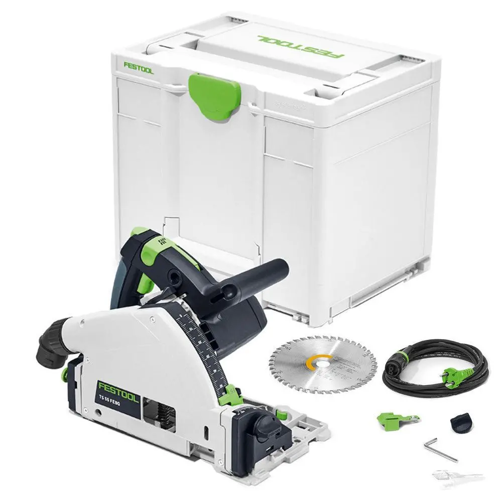 Festool Ts 55 Febq-Plus 230V Gb 160Mm Circular Plunge-Cut Saw In Systainer - 576706 1