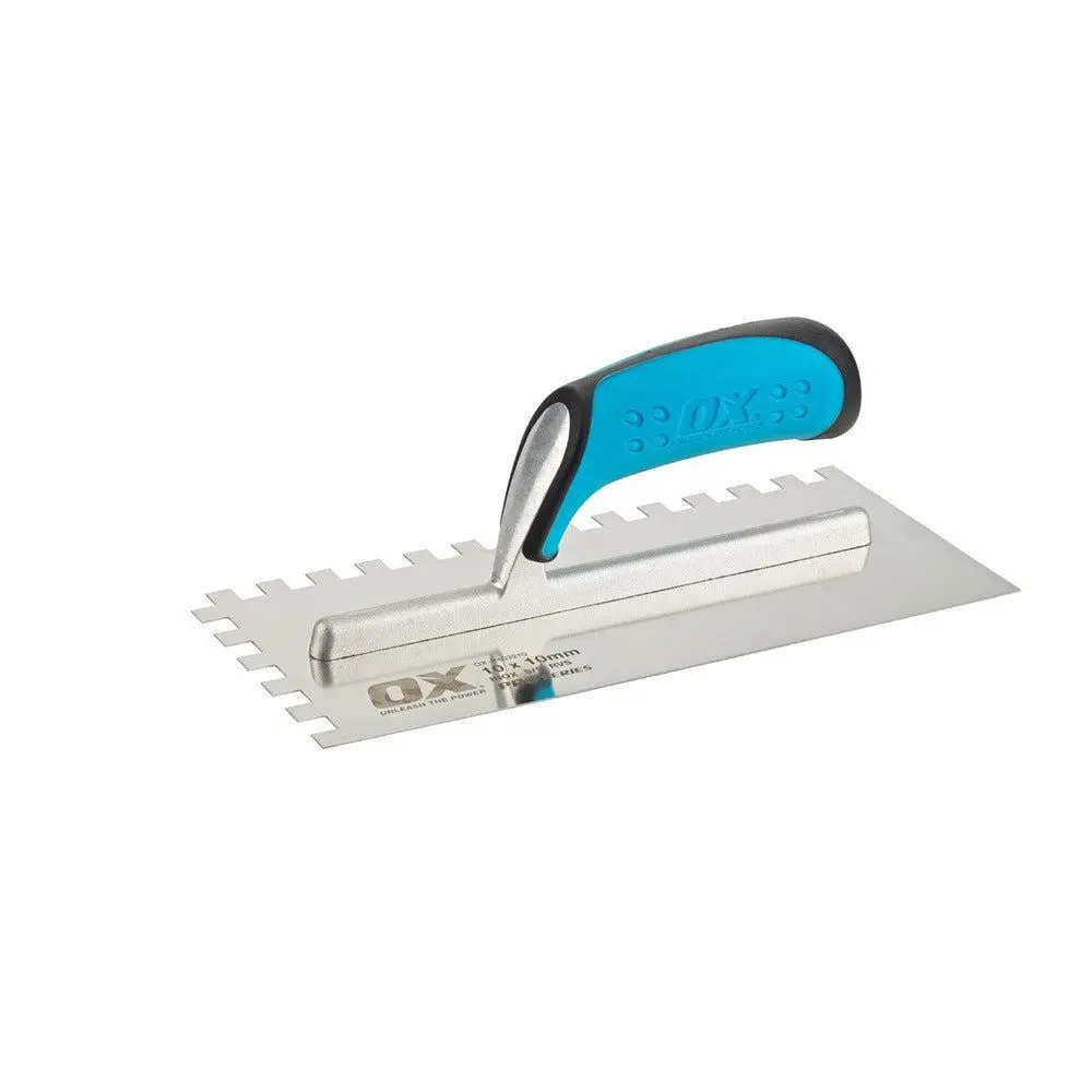 Ox Pro 10Mm Notch Trowel Square Ox-P403210 1