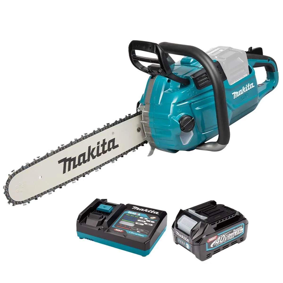 Makita Uc030gz 40V Max Xgt Brushless Chainsaw With 1 X 2.5Ah Battery & Charger 1