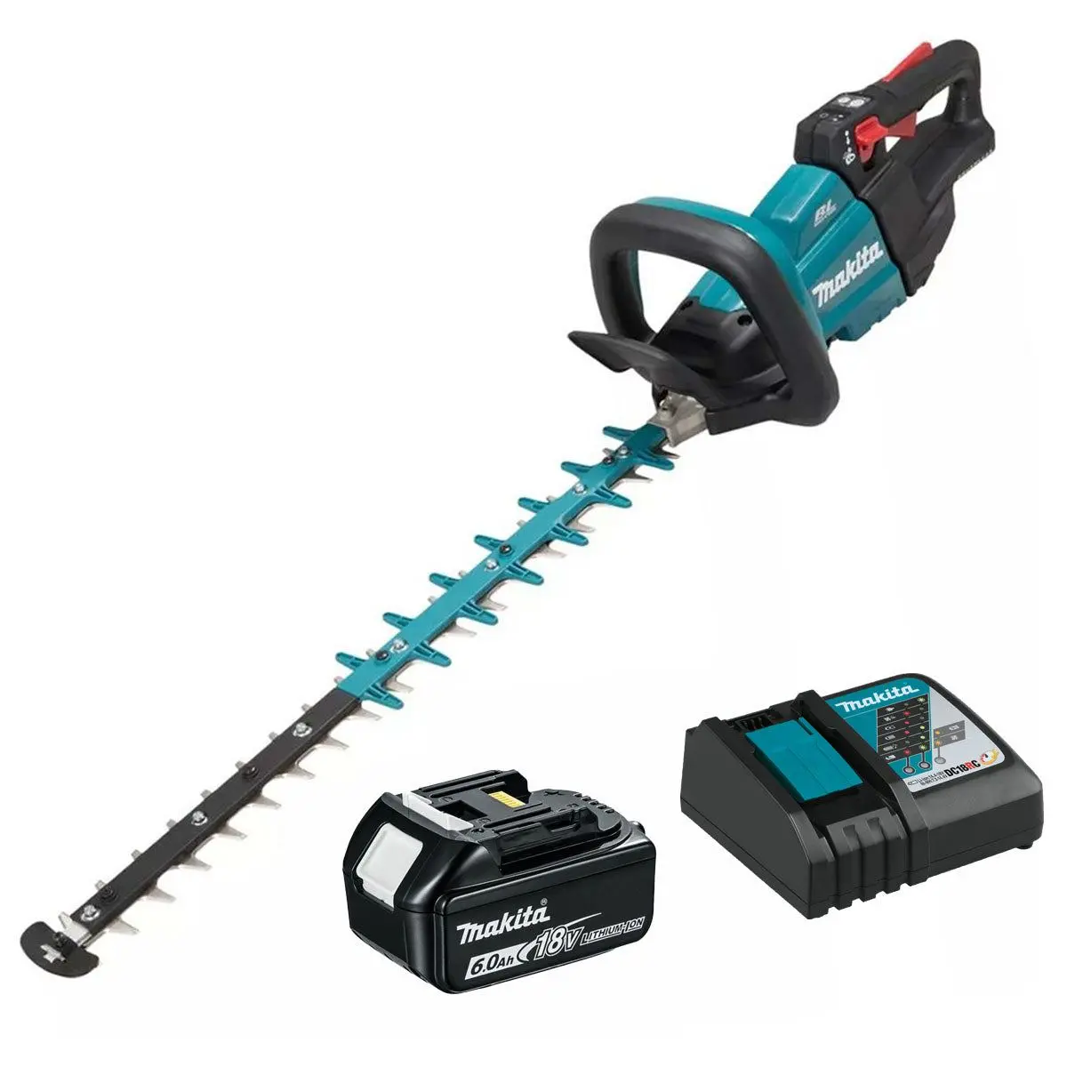 Makita Duh601z 18V Lxt 60Cm Brushless Hedge Trimmer With 1 X 6.0Ah Battery & Charger 1