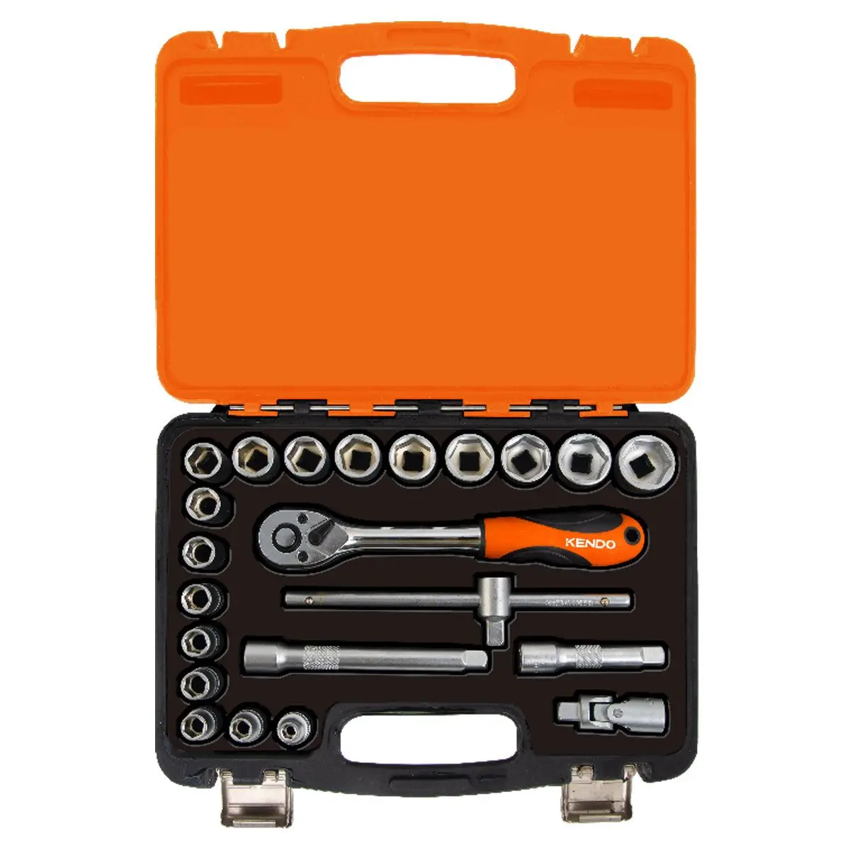 Kendo 22-Piece 3/8 Inch Socket Set 1