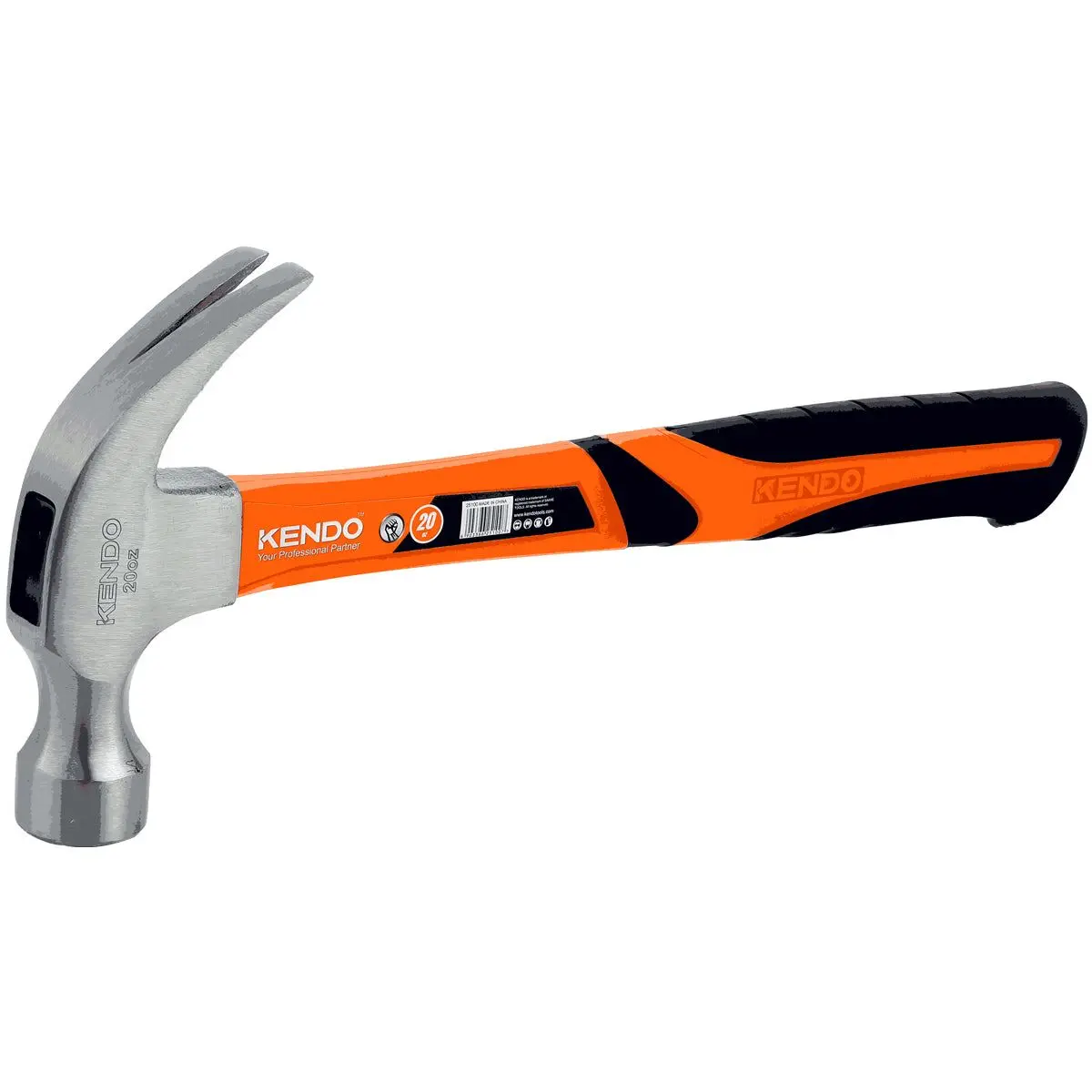 Kendo 20Oz Fiberglass Claw Hammer 1