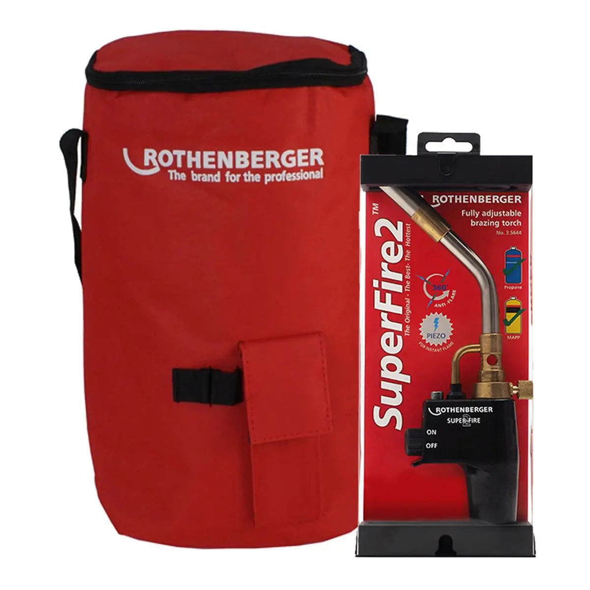 Rothenberger Superfire 2 Gas Blow Torch 35644X With Hot Tool Bag 1