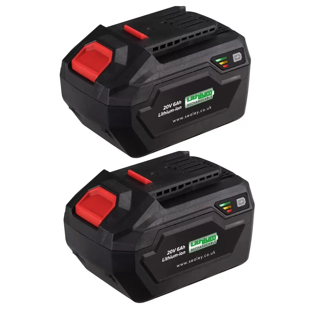 Sealey Bk06 Power Tool Battery Pack 20V 6Ah Kit For Sv20v Series 1