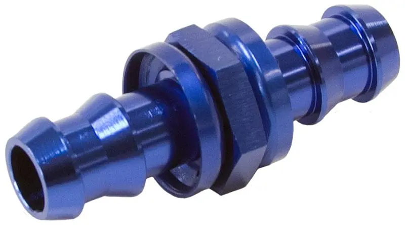 Push-Lock Barb Adapter – Male-To-Male, -4An Size, Black Finish (Af410-04) 1