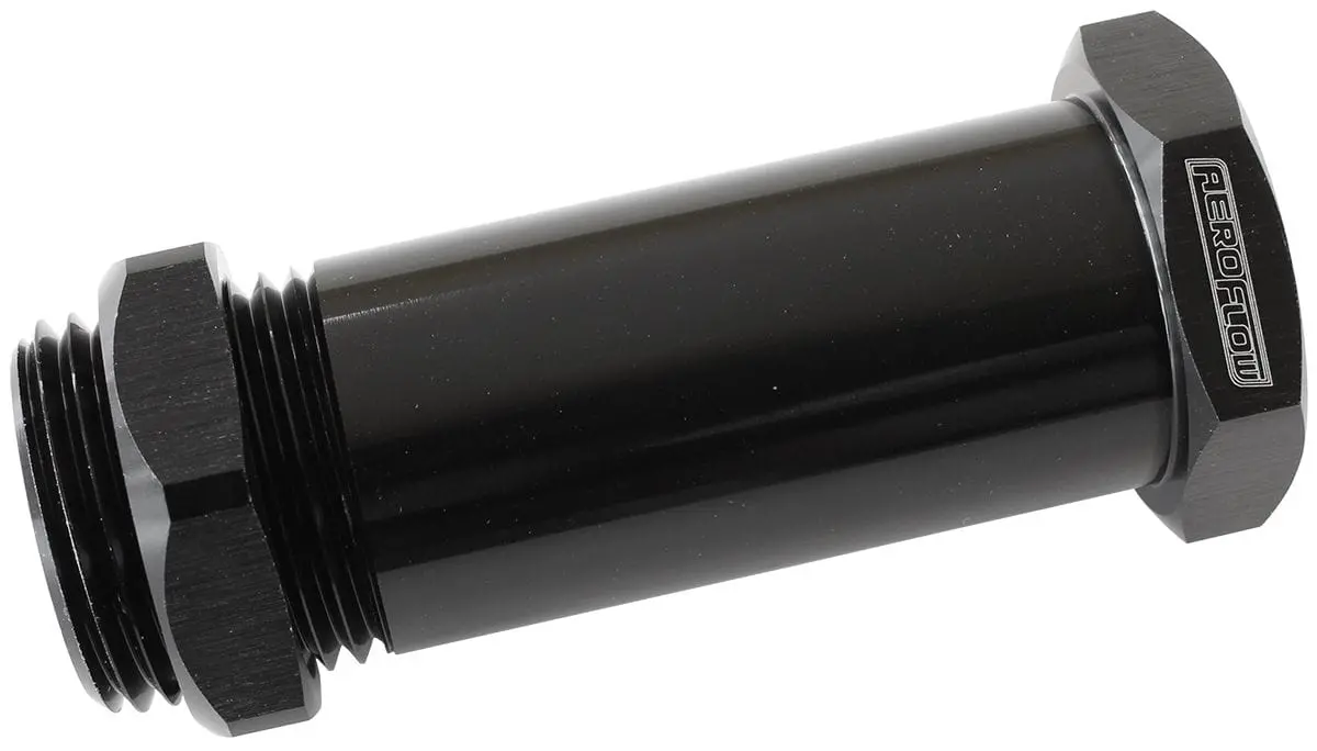 Universal Through-Frame Bulkhead Fitting – Black Anodized, Sealed Installation (Af877-08Blk) 1