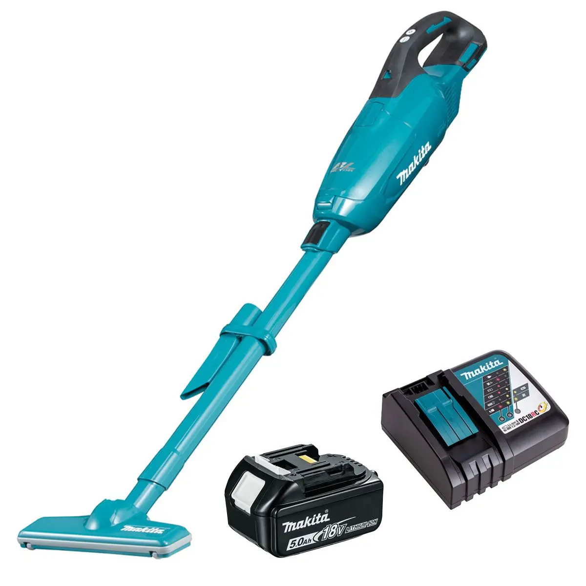 Makita Dcl282fz 18V Lxt Brushless 500Ml Vacuum Cleaner With 1 X 5.0Ah Battery & Charger 1