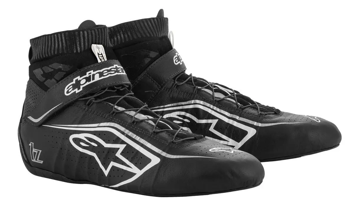 Alpinestars Tech 1-Z V2 Racing Shoes – Size 12, Color Black/Red 1