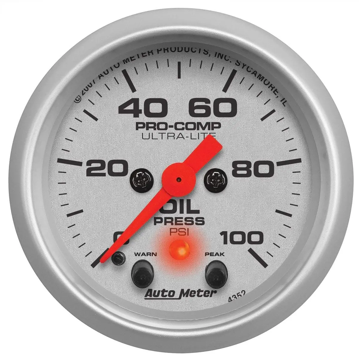 Ultra-Lite Au4352 Mechanical Oil Pressure Gauge 1