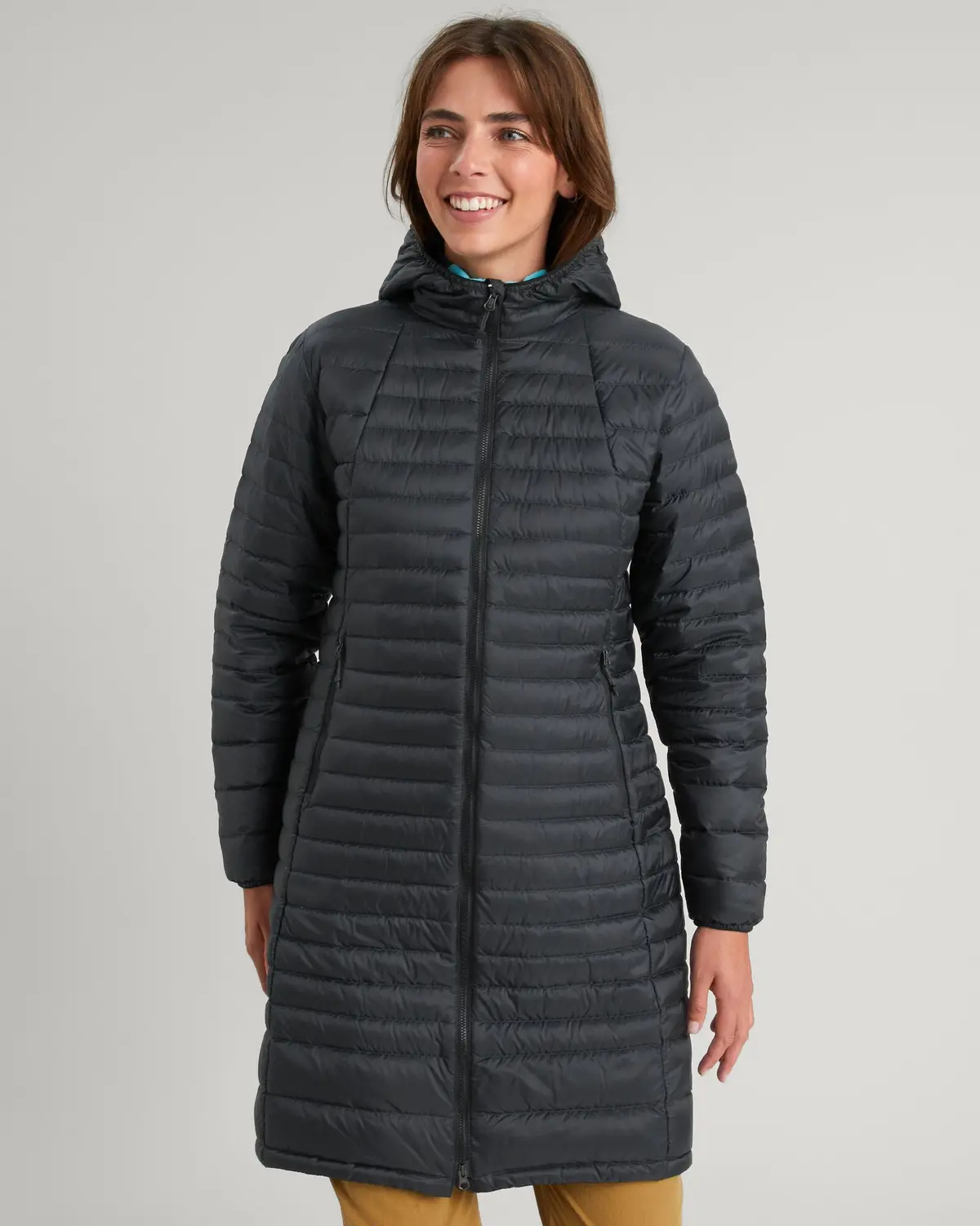 Women's Heli R Down Parka Jacket - Black Stingray 1