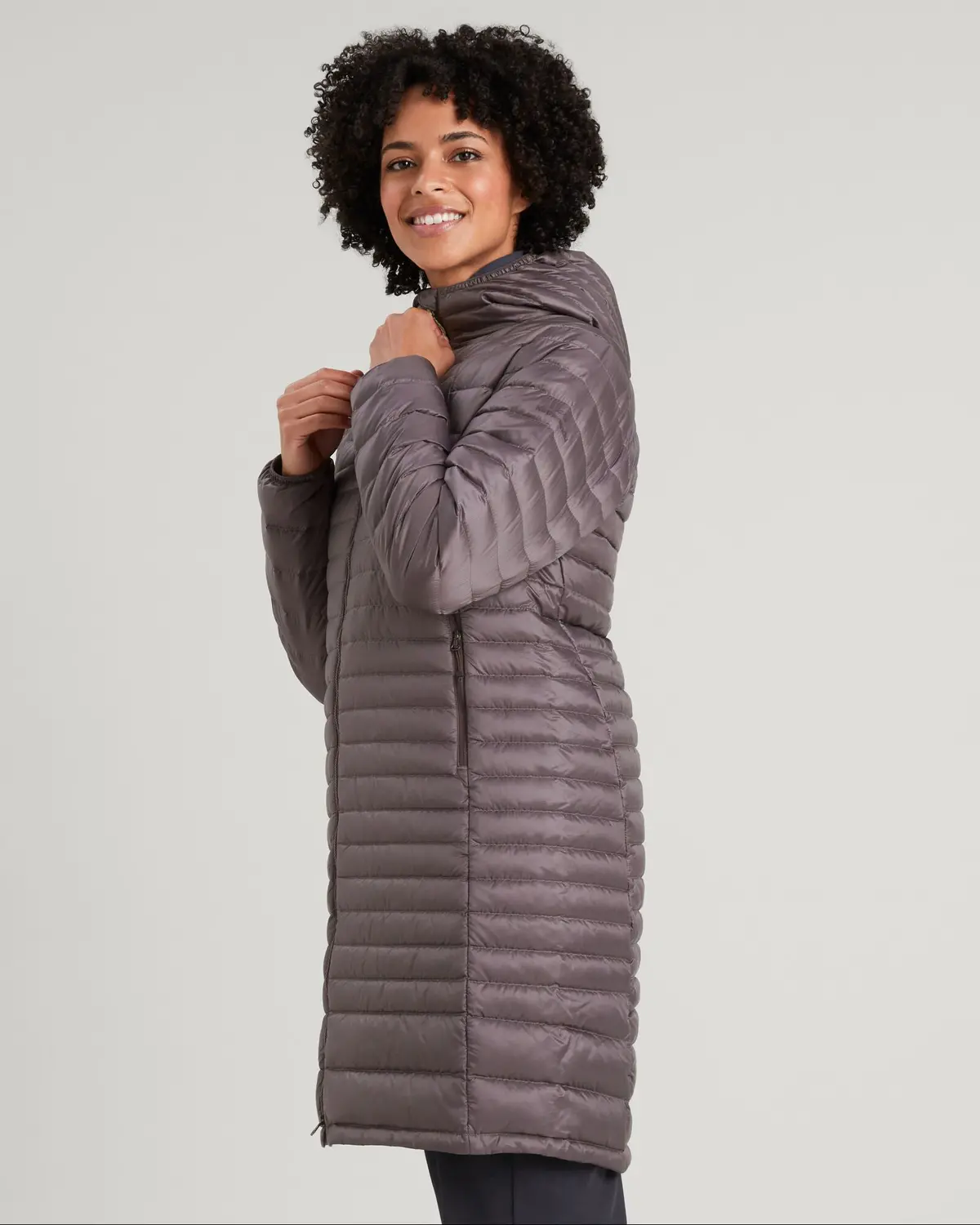 Women's Heli R Down Parka Jacket - Light Quartz 2
