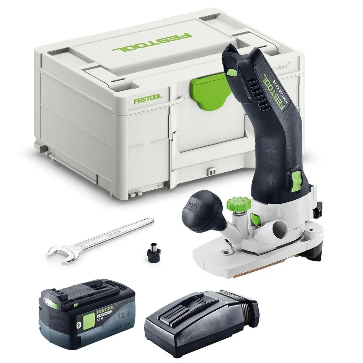 Festool Mfkc 700 Ka Eb-Basic 18V Brushless Module Edge Router With 1 X 5.0Ah Battery Charger & Case 1
