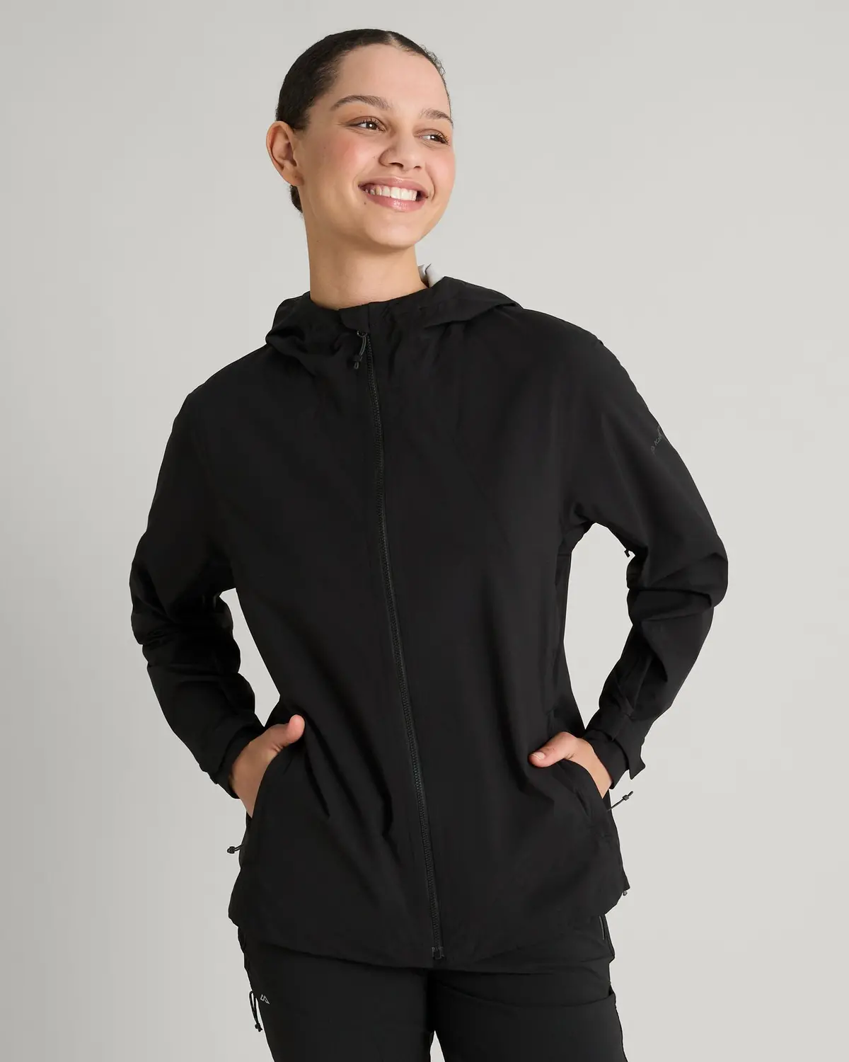 Women's Trailhead Stretch 2.5-Layer Rain Jacket - Black Stingray 1