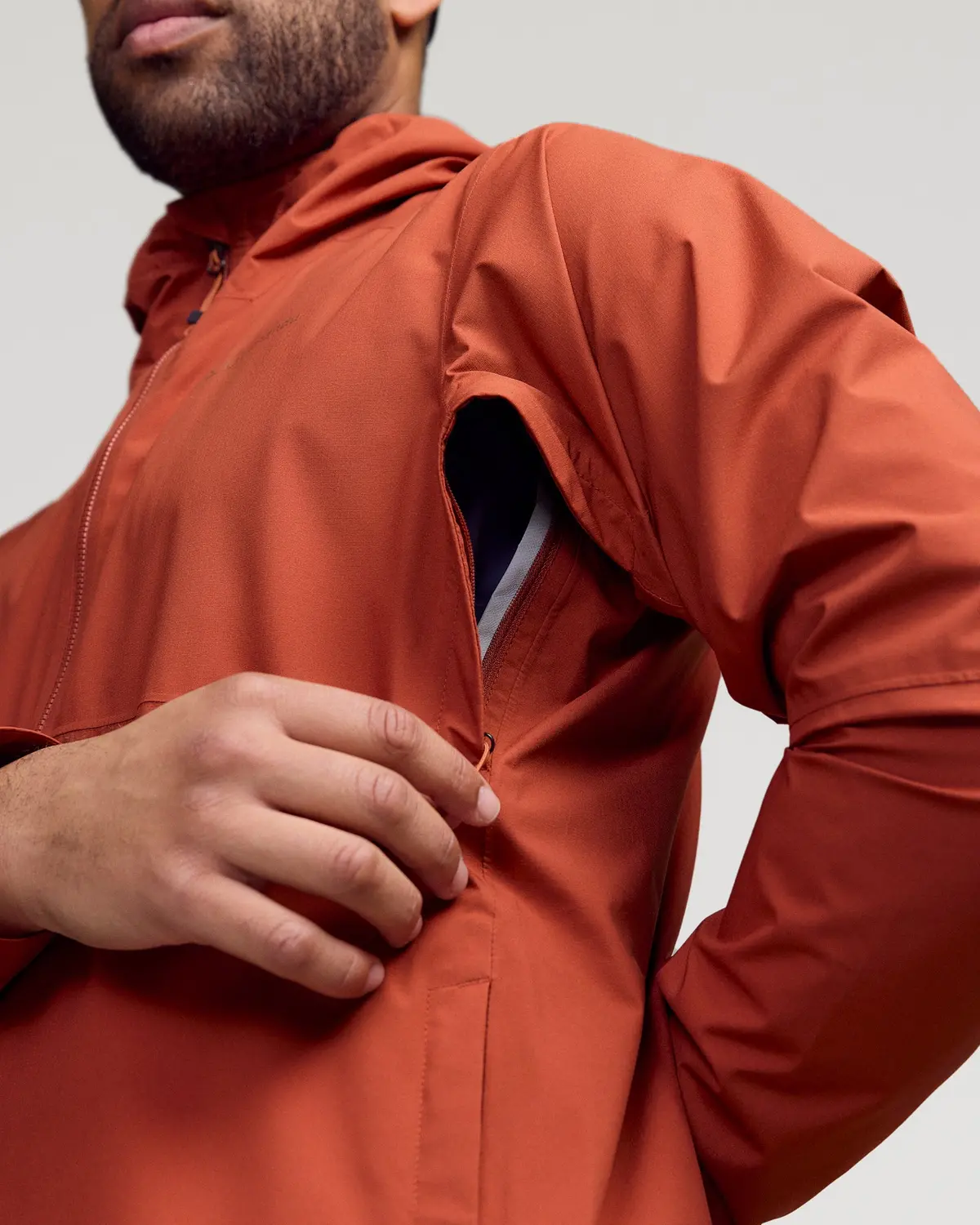 Men's Trailhead Stretch 2.5L Rain Jacket - Redwood 5