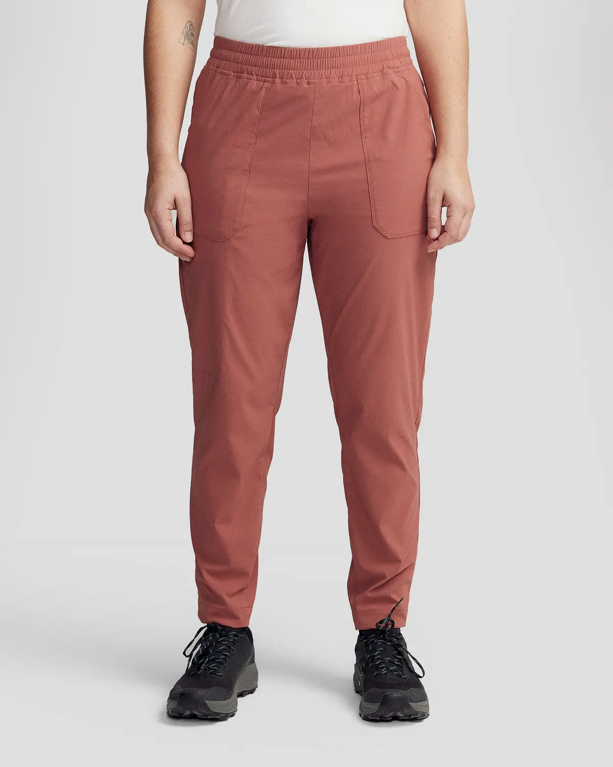Miro Wmns Tapered Pants - Dark Clay 1
